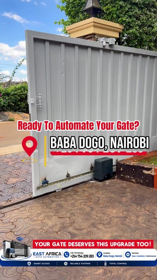 How we found the gate vs. how we left it – East Africa Gate Automation, Nairobi